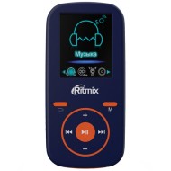 Плеер Ritmix RF-4450 4Gb, синий/оранжевый