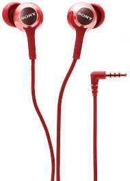Наушники Sony MDR-EX155 красные
